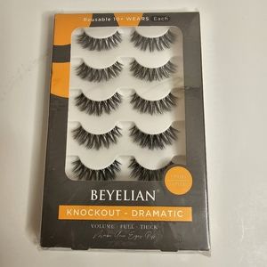 BEYELIAN False Eyelashes 3D Faux Mink Eyelashes Handmade Knockout - Dramatic